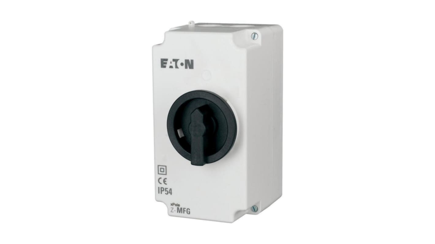 Eaton Black, White Plastic Z-MFG Enclosure -