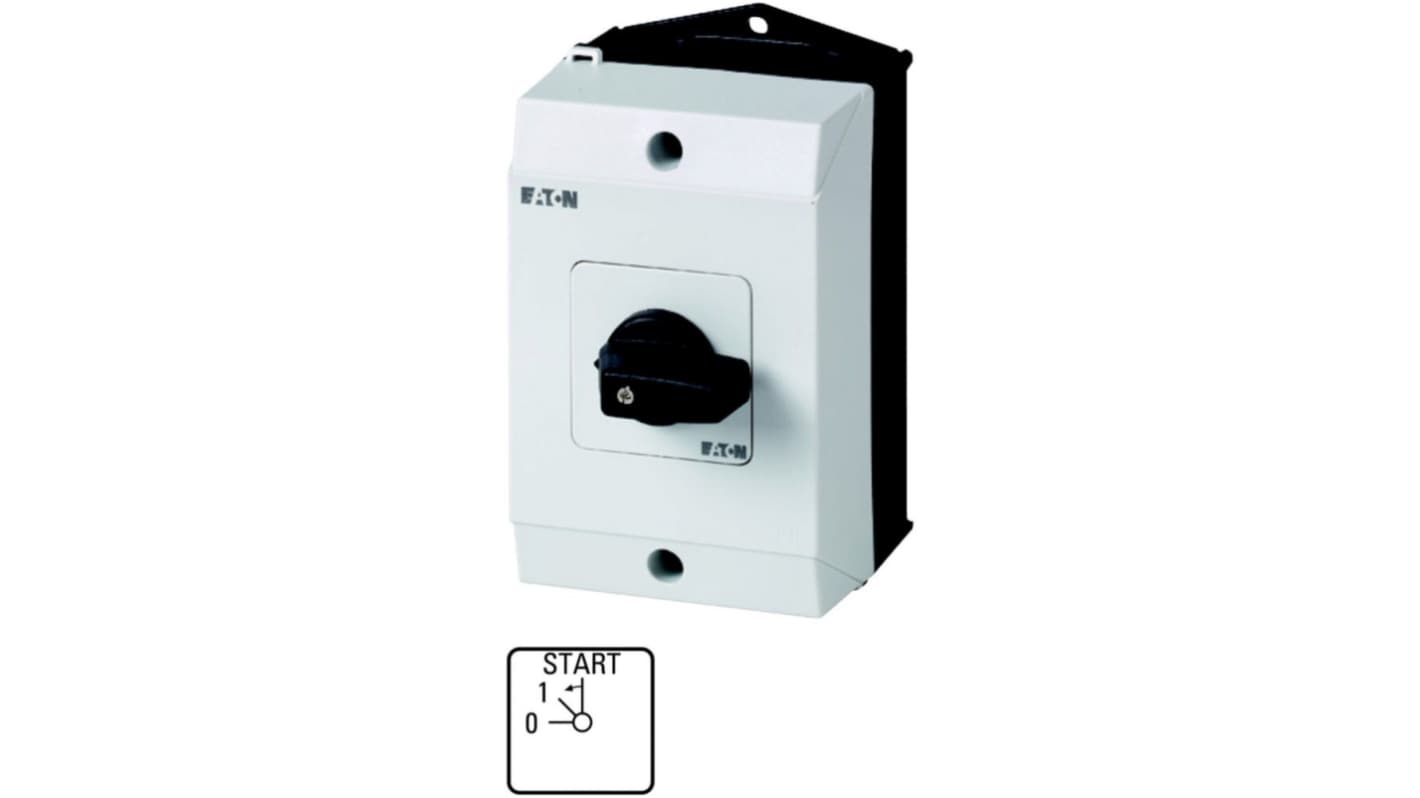 Eaton, 2P 3 Position 45° Rotary Cam Switch, 690V ac, 32A, Spring Return Actuator