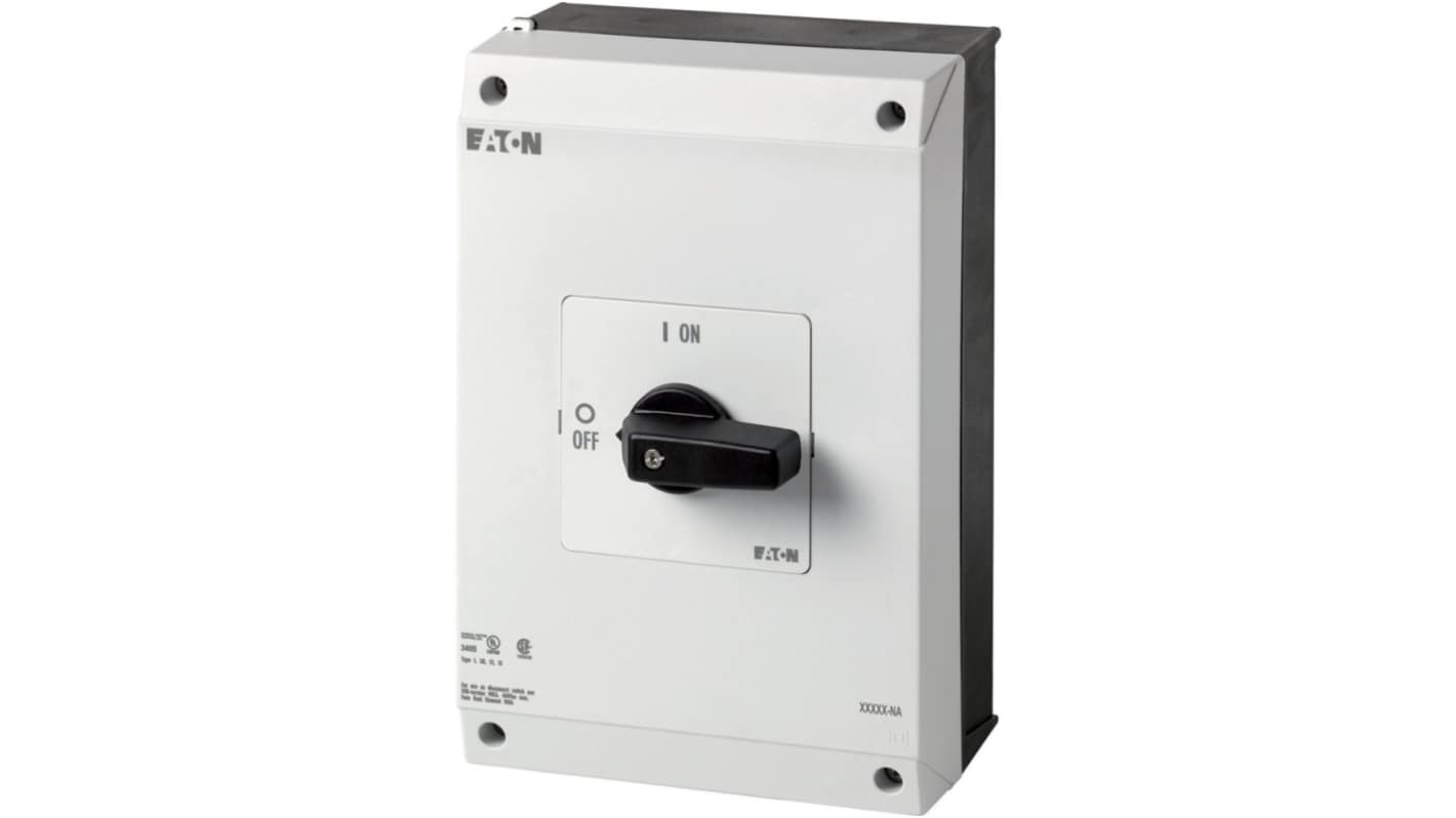 Eaton 3 Pole Surface Mount Isolator Switch - 63A Maximum Current, IP65