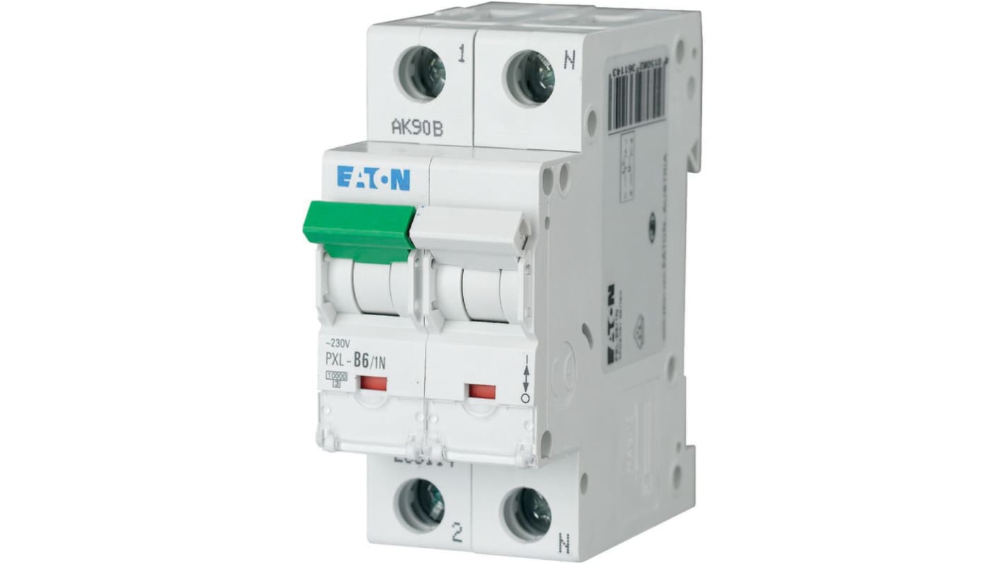 Interruttore magnetotermico Eaton, 1P 6A 10 kA, Tipo D