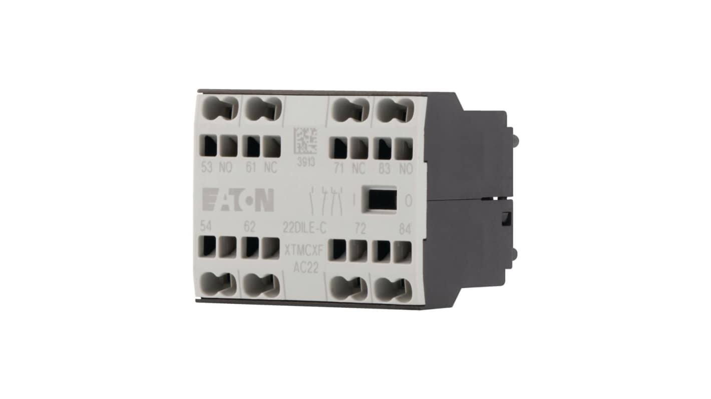 Eaton Auxiliary Contact, 4 Contact, 2 N/C, 2 N/O, Front Fastening, DILE