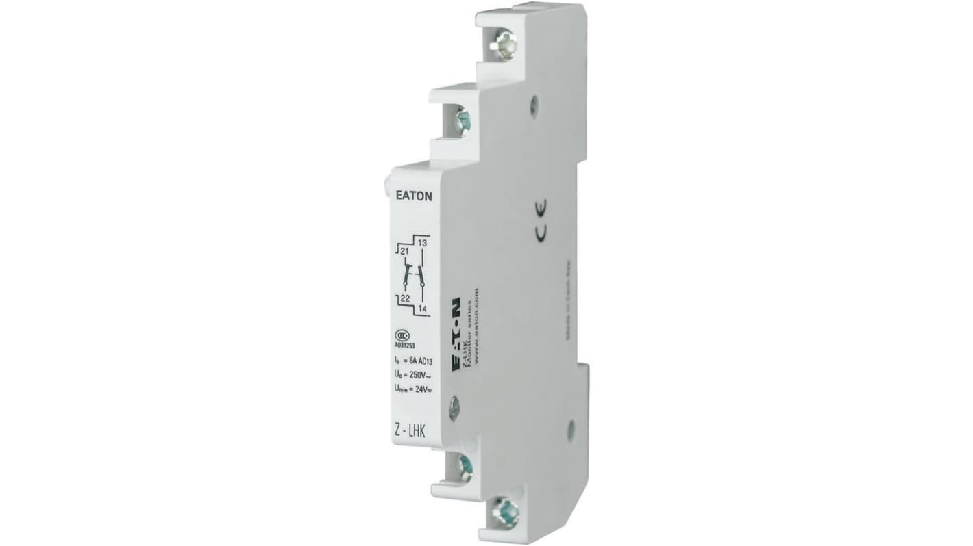 Eaton Auxiliary Contact, 2 Contact, 1NC/1NO, NMZ