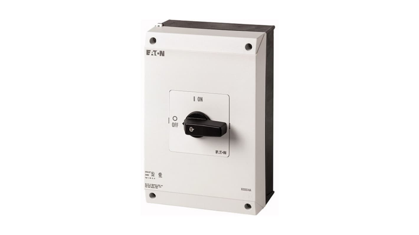 Eaton 3 Pole Surface Mount Isolator Switch - 100A Maximum Current, IP65