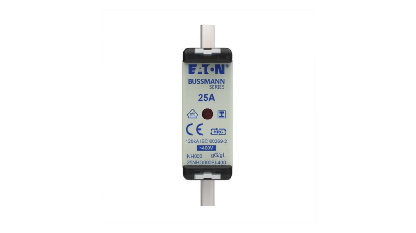 Eaton 25A NH Fuse, 51 x 21 x 79mm, 400V ac