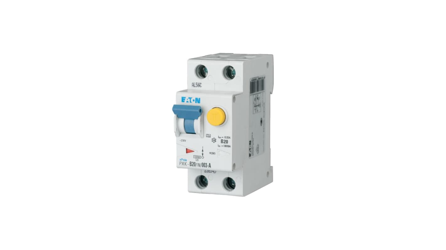 Eaton xPole FI/LS-Schalter 20A, 1P + N-polig Typ C, Empfindlichkeit 300mA