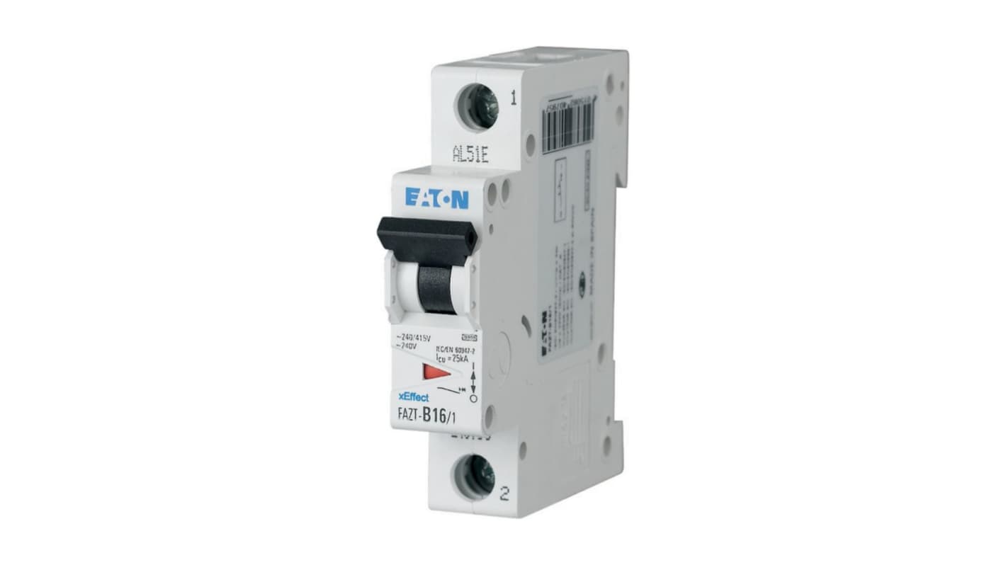 Interruttore magnetotermico Eaton, 1P 20A 7,5 kA, Tipo B