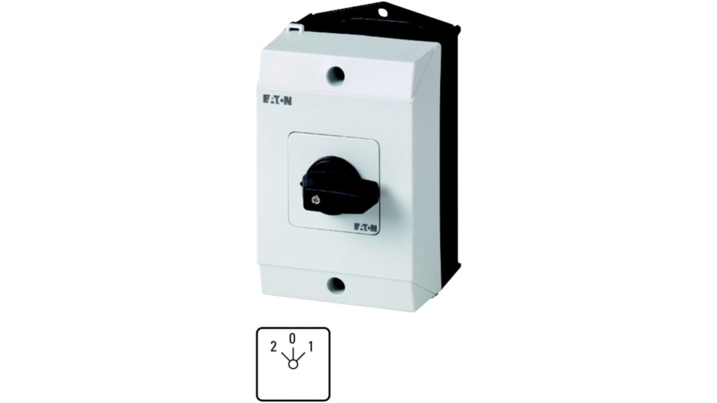 Eaton 3 Position 45° Rotary Cam Switch, 690V (Volts), 20A, Toggle Actuator
