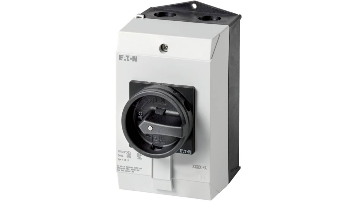 Eaton 3 Pole Surface Mount Isolator Switch - 32A Maximum Current, IP65