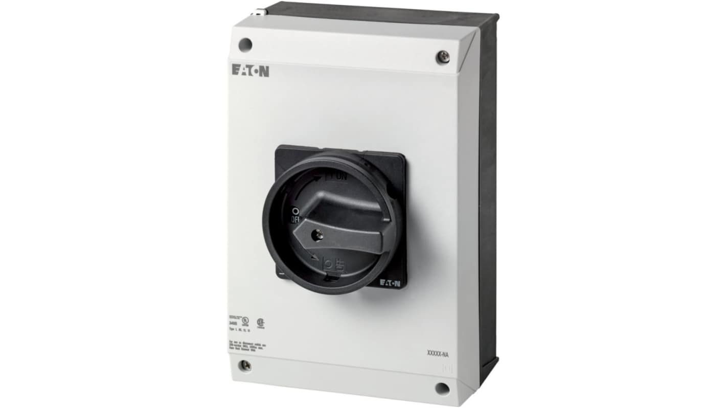 Eaton 3 Pole Surface Mount Isolator Switch - 63A Maximum Current, IP65