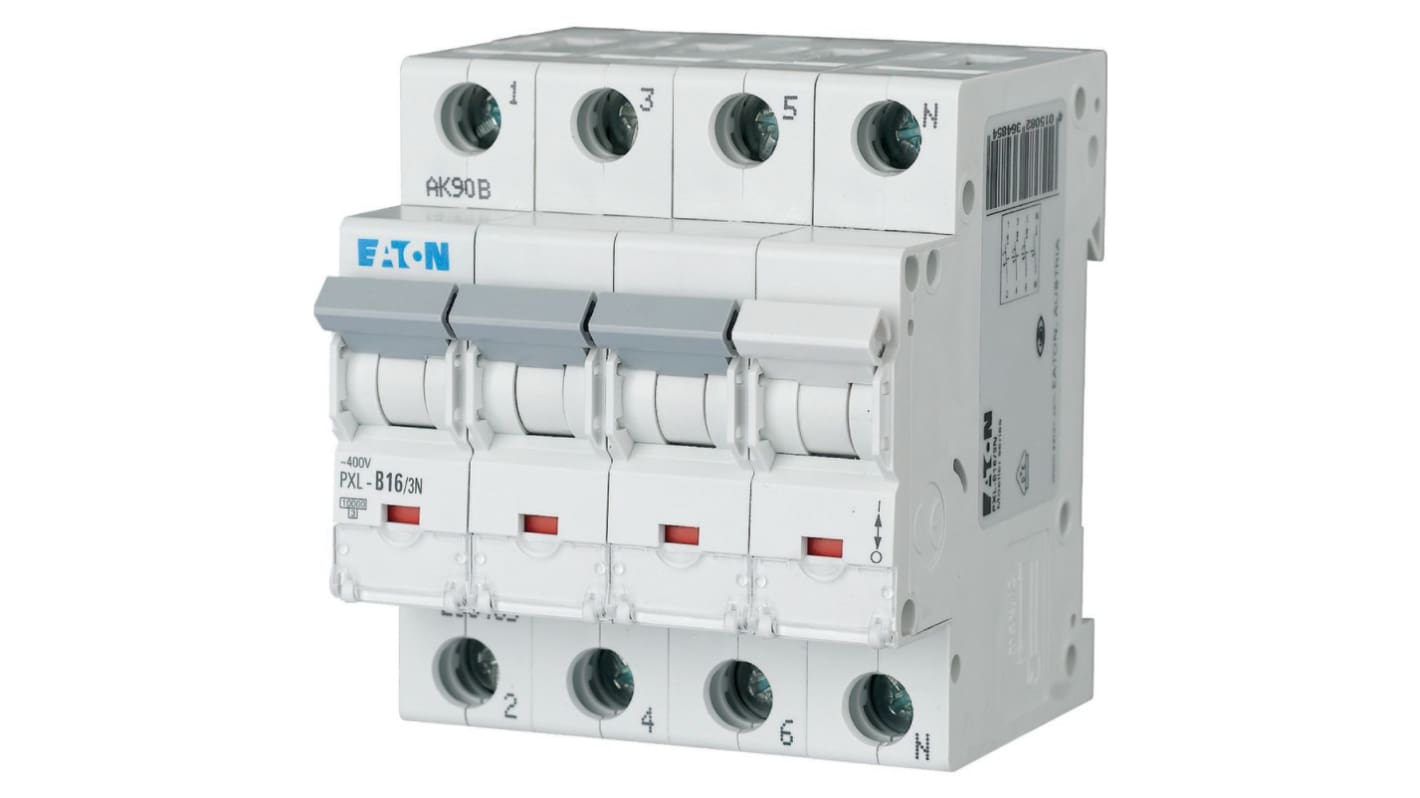 Interruttore magnetotermico Eaton, 3P 16A 10 kA, Tipo C