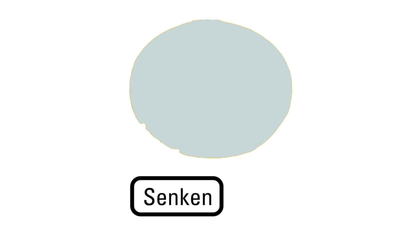 Button Lens for Use with M22 Pushbuttons, Decrease, Decrease