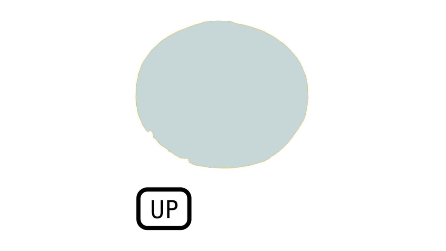 Button Lens for Use with M22 Pushbuttons, Up, Increase
