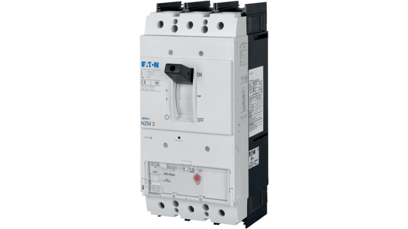 Eaton, Eaton Moeller NZM MCCB Molded Case Circuit Breaker 3P 550A, Breaking Capacity 5 kA, Fixed Mount