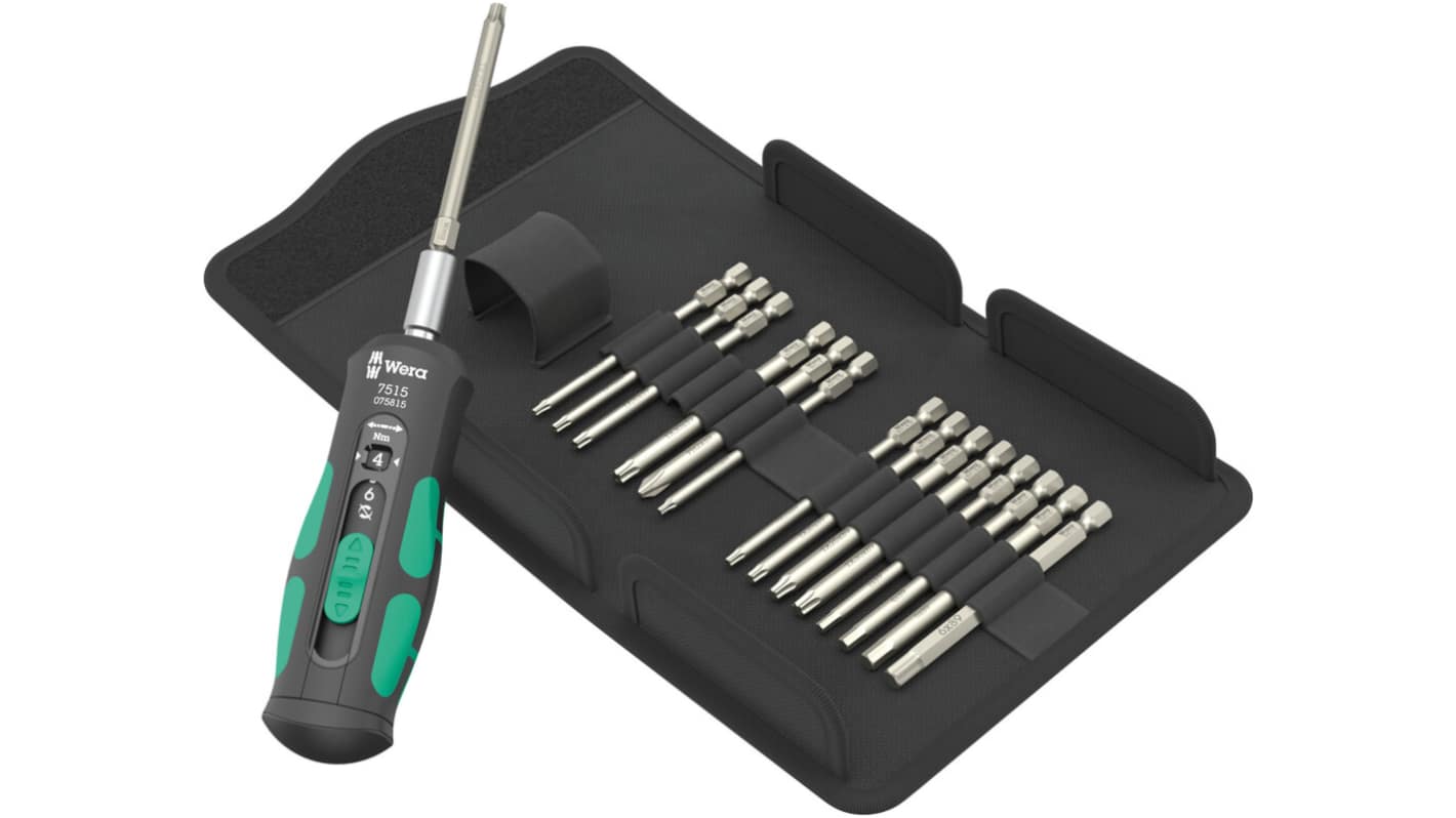 Wera Bit Holder Screwdriver, 16-Piece