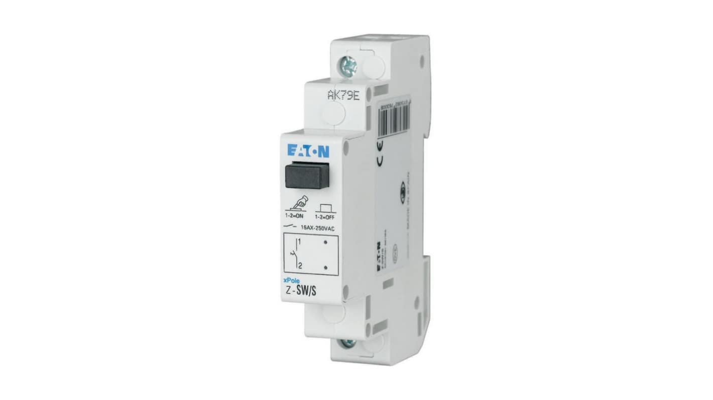 Eaton 2 Pole DIN Rail Isolator Switch - 16A Maximum Current, IP40