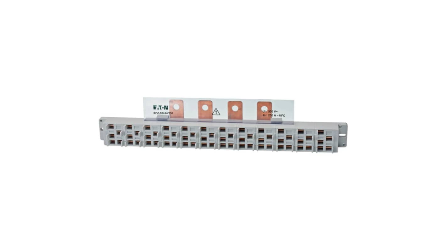 Eaton, xEnergy, 4 Way, Pluggable Terminal Block, Surface Mount, 289971 BPZ-KB-24/250