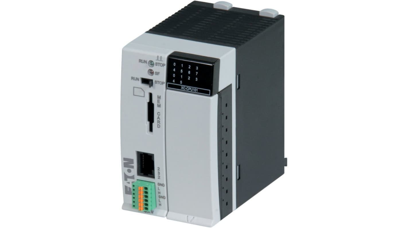 Eaton XC Series PLC CPU for Use with XI/OC Expansions, 24 V dc Supply, Transistor Output, 8-Input, Digital Input
