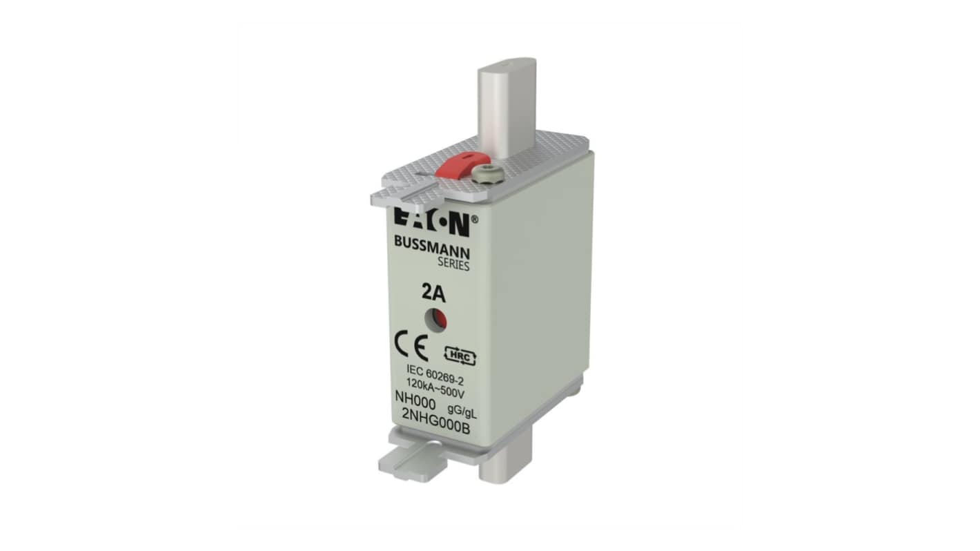 Eaton 2A Tag Fuse, 51 x 79mm, 500V
