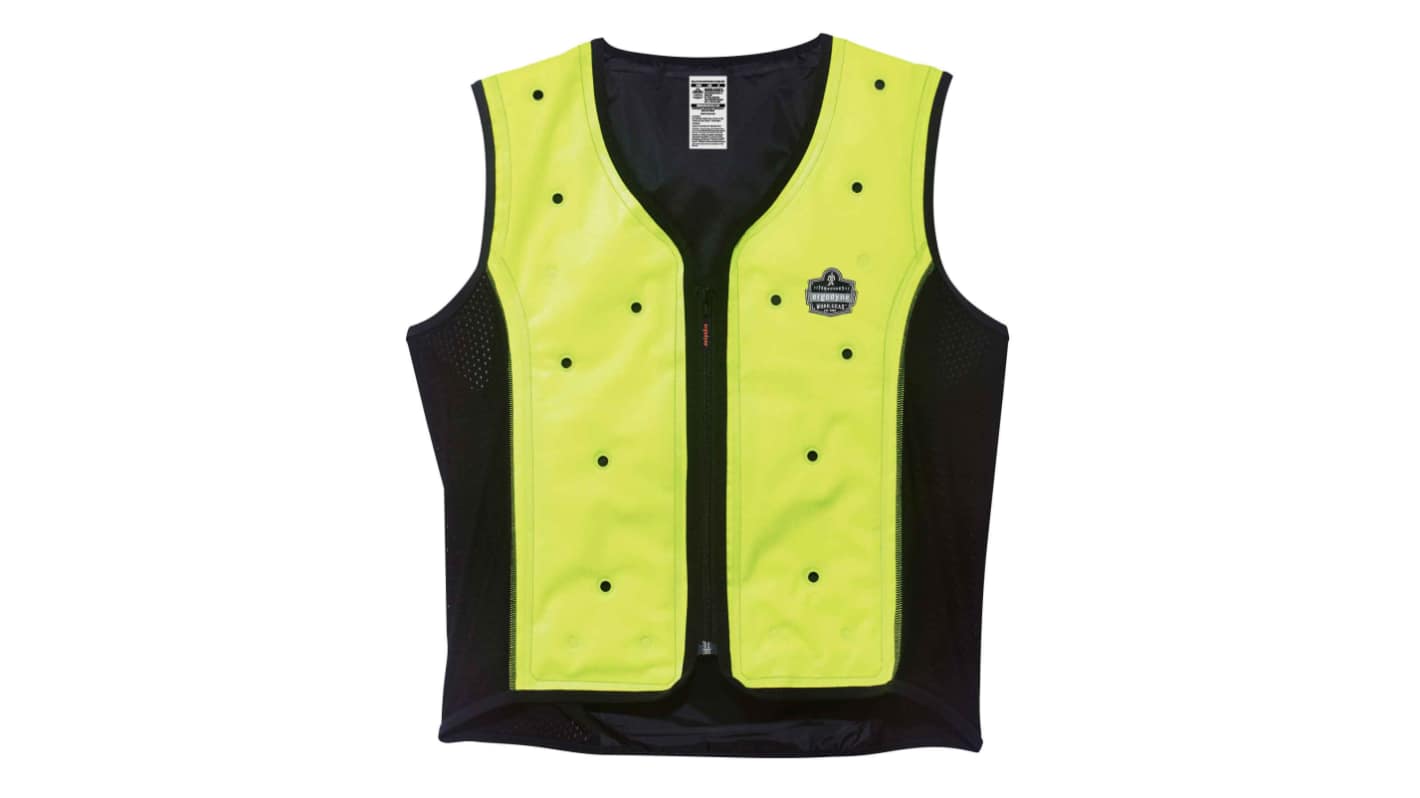 Gilet alta visibilità Nero, Giallo Ergodyne, L, Leggeri, chiusura con Zipper