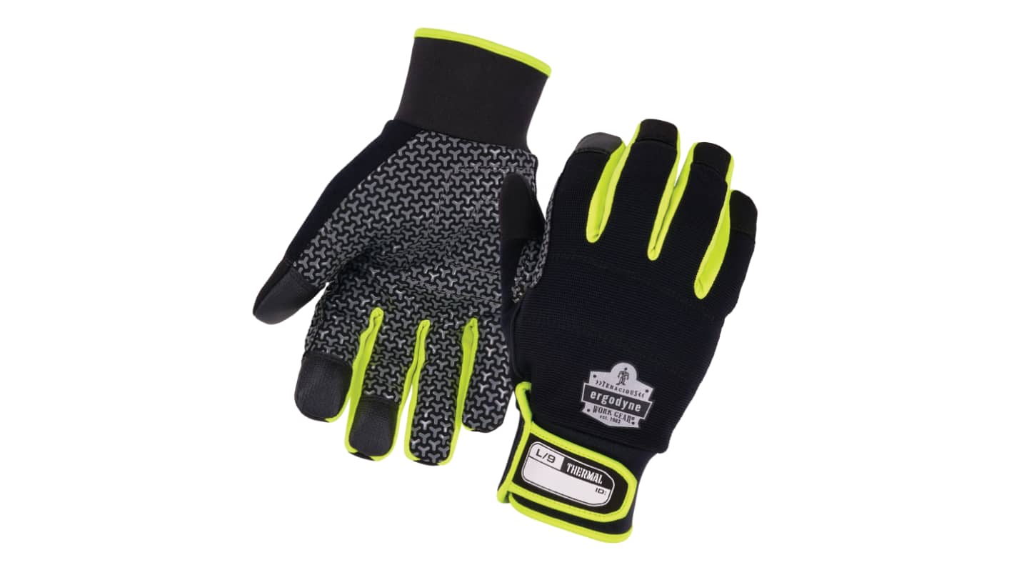 Ergodyne ProFlex Black Cold Resistant Work Gloves, Size XXL