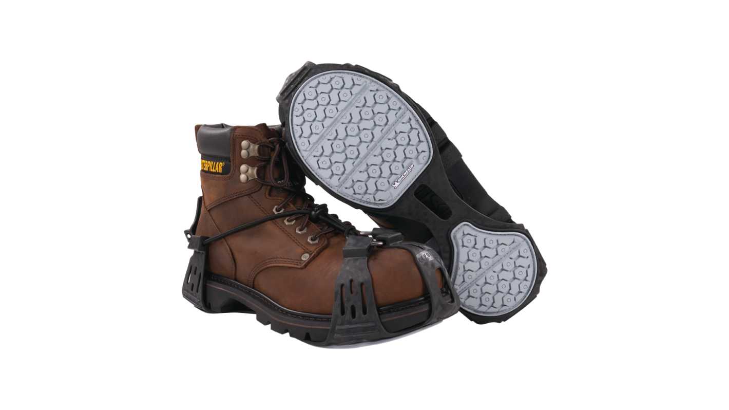 Crampons avec traction sur glace M Marron Caoutchouc