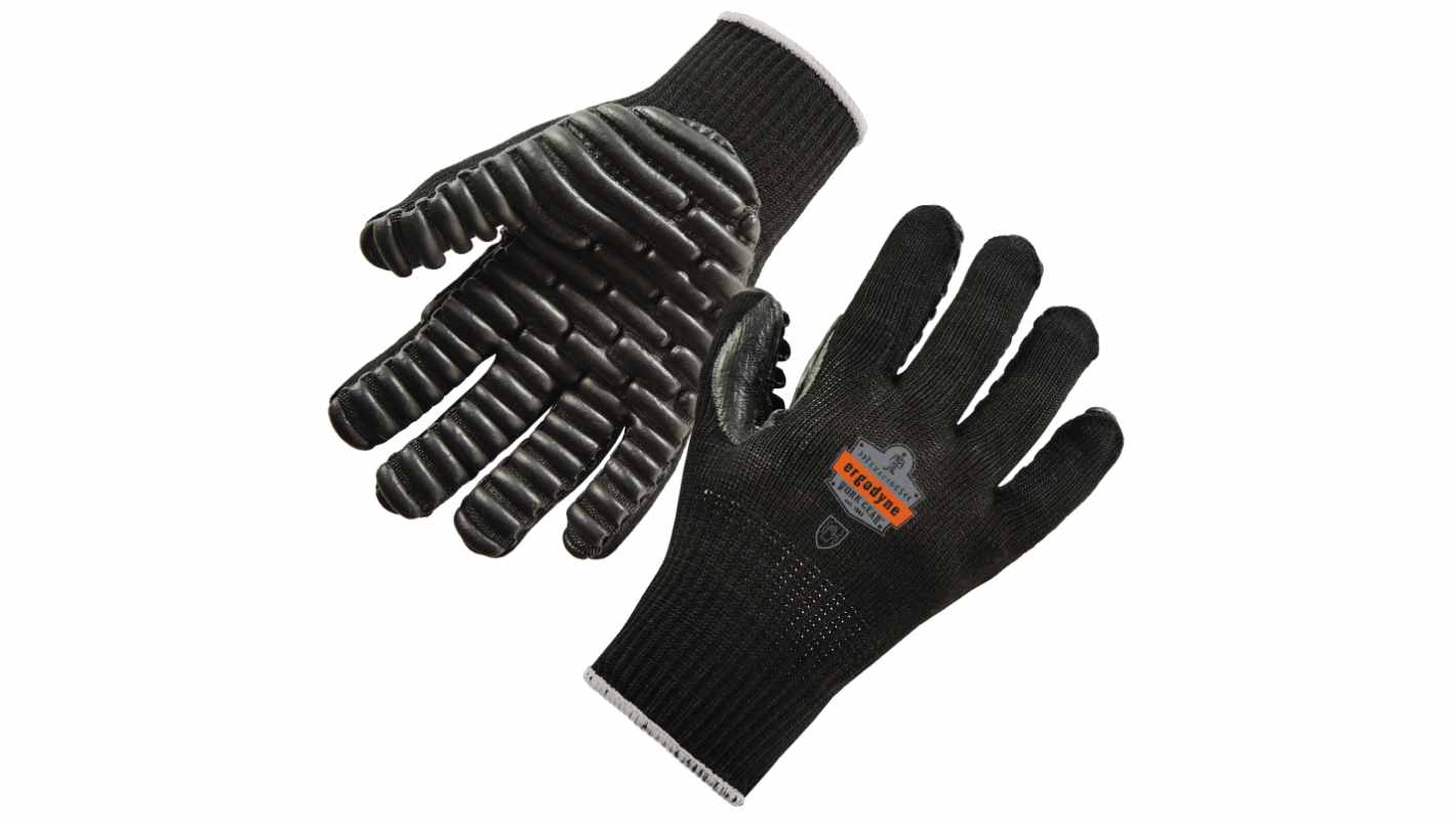 Ergodyne ProFlex Black Anti-Vibration Work Gloves, Size M