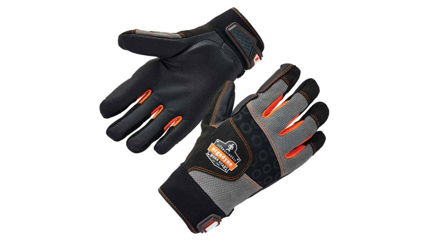 Ergodyne ProFlex Black Neoprene Anti-Vibration Work Gloves, Size XXL