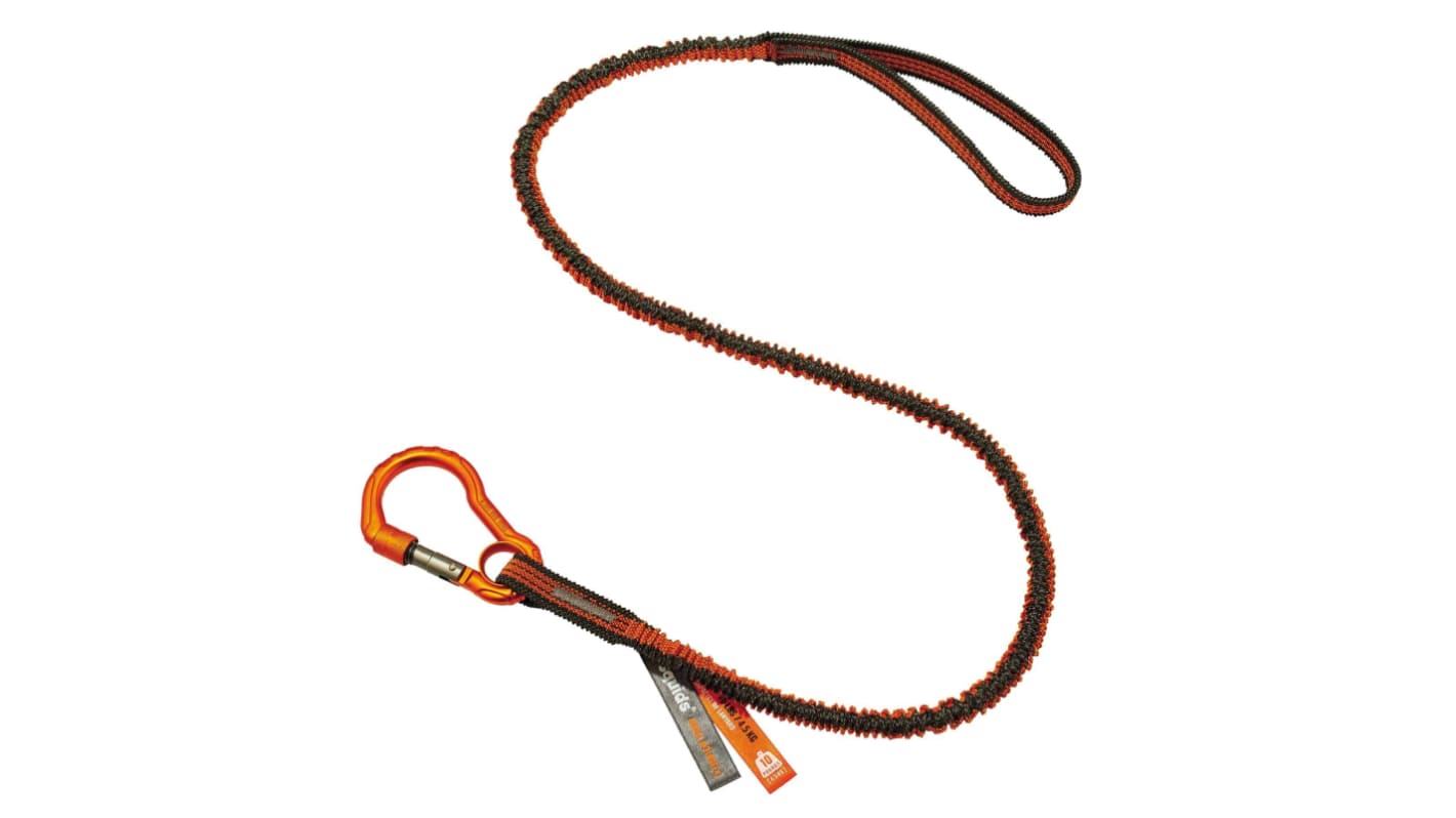 Ergodyne 4.5kg工具防坠绳, 铝，弹性织物，聚酯纤维制, 标准