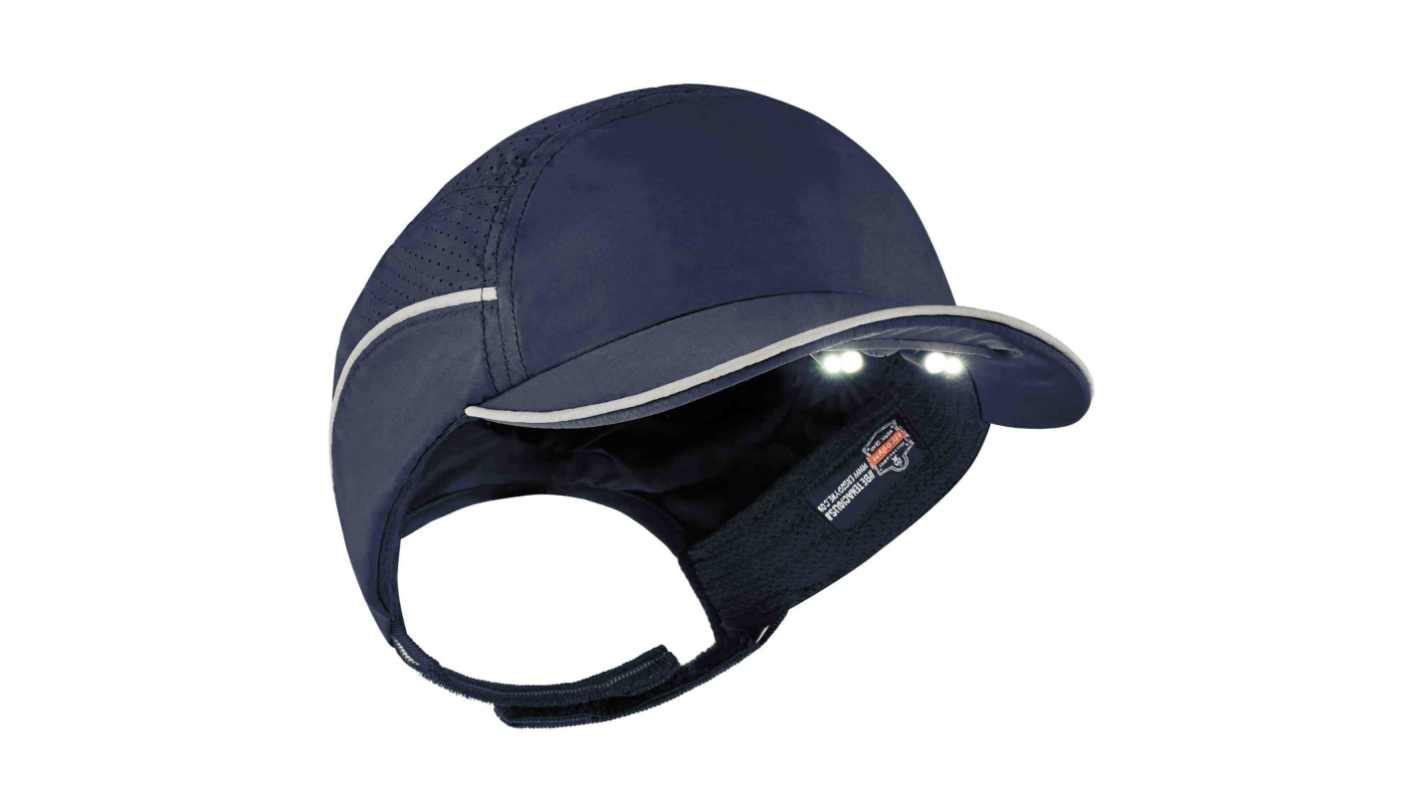Ergodyne Navy Standard Peak Bump Cap, Foam Protective Material