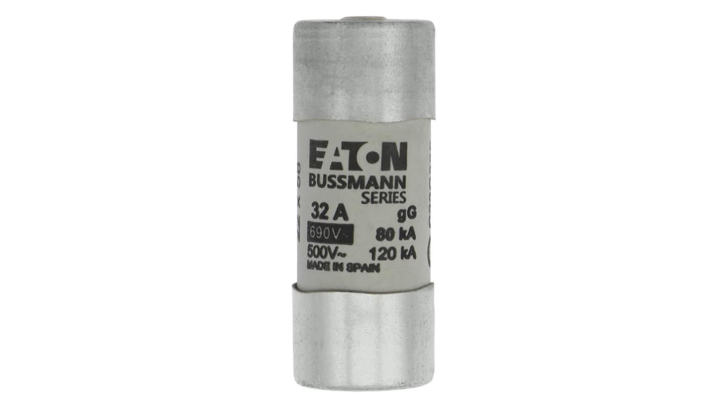 Eaton 32A Cartridge Fuses, 22.2 x 58mm