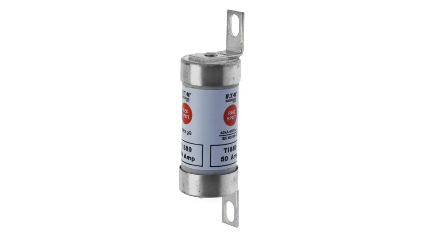 Eaton 50A Tag Fuse, 22 x 86mm, 0.46/0.66kV, 73mm