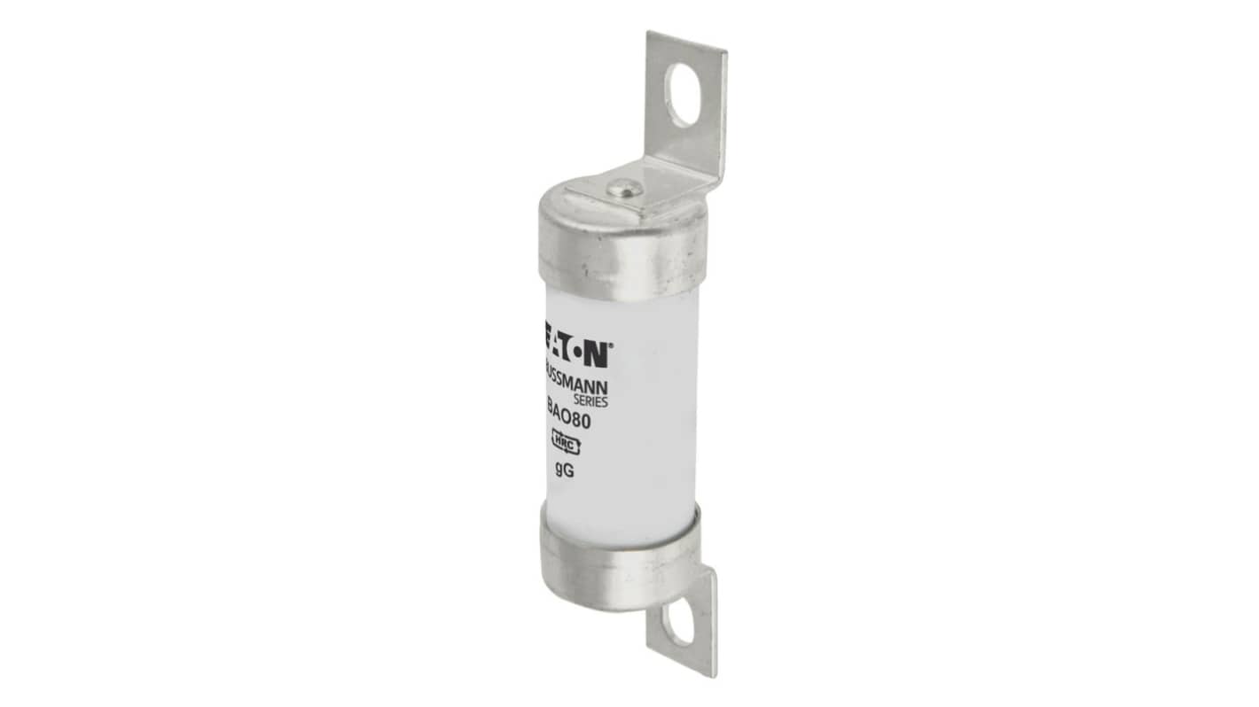 Eaton 80A Tag Fuse, 21 x 87mm, 500V, 74mm