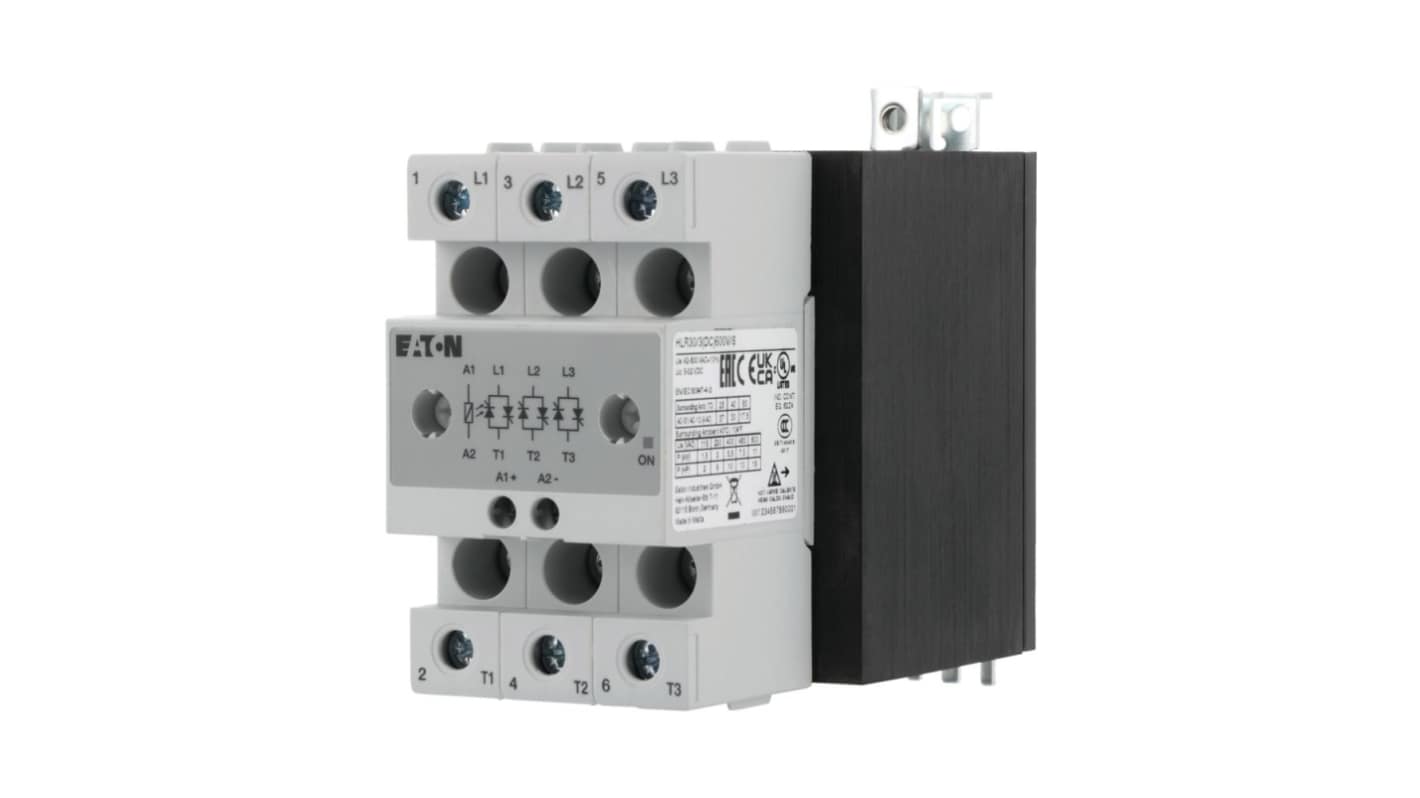 Eaton HLR Series Solid State Relay, 30 A Load, Chassis Mount, 660 V ac Load, 32 V dc Control