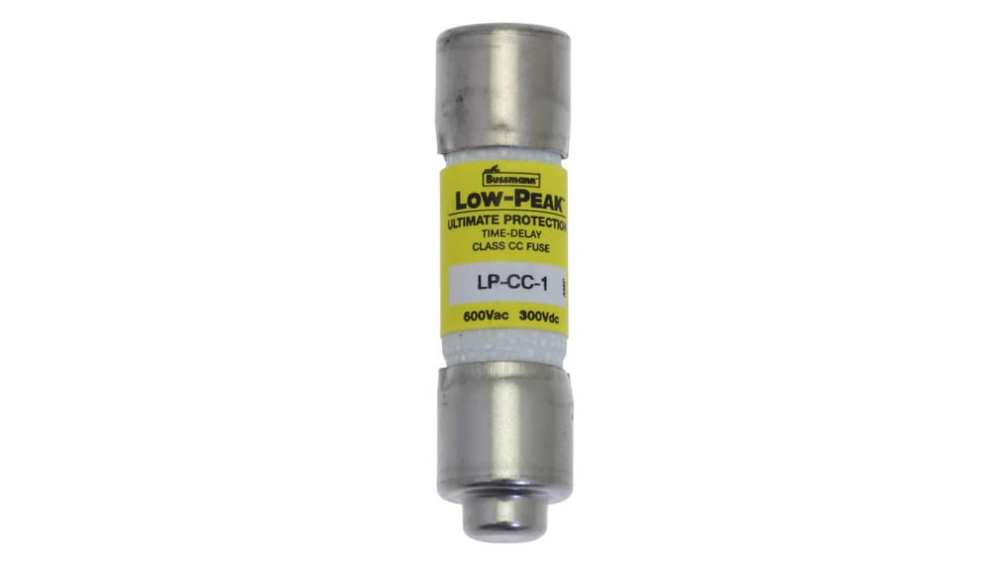 Fusibile a cartuccia Eaton, 1A, Ø 1.5 x 0.41poll, T, 300 V ac/dc, 600 V ac/dc