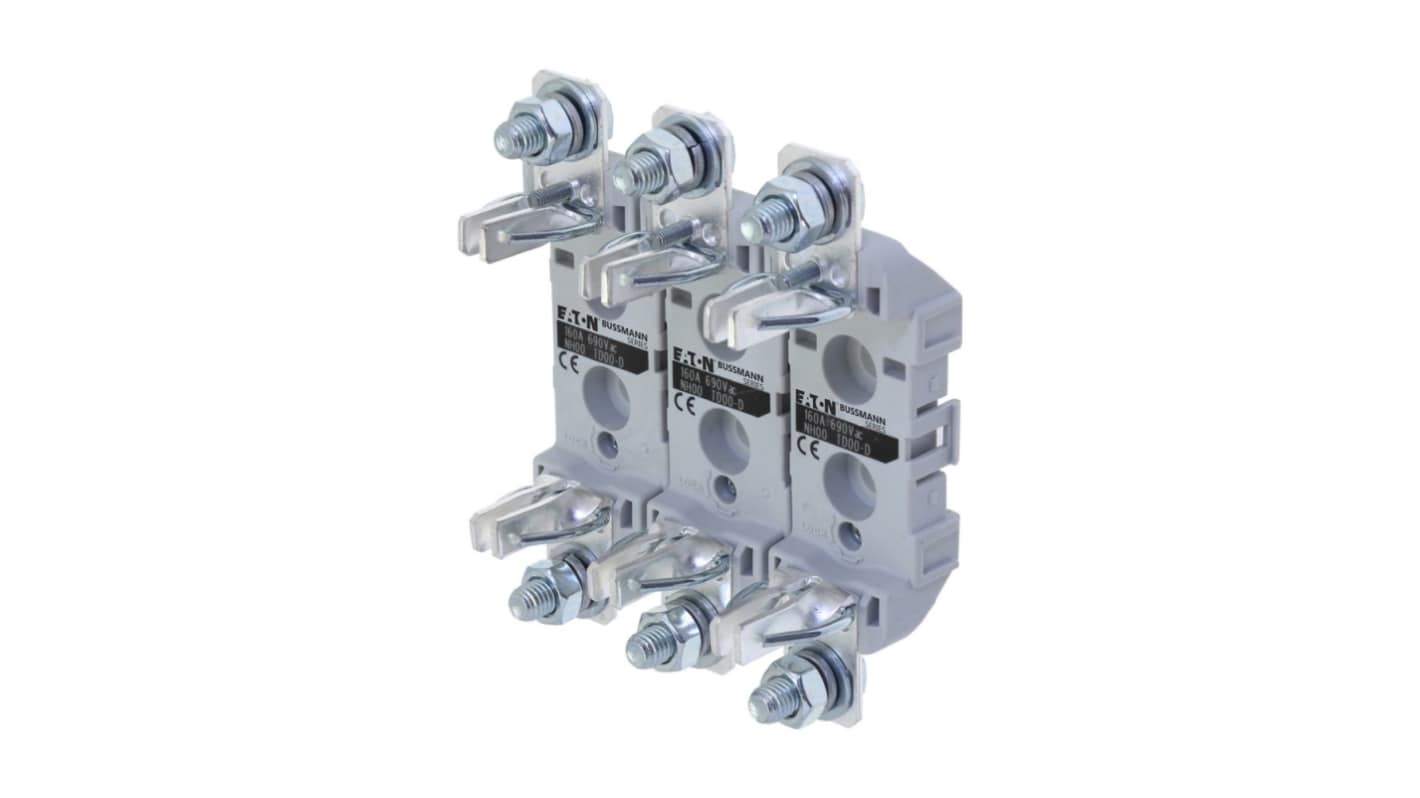 Portafusibles para montaje en base Eaton 160A 3 Polos 690V