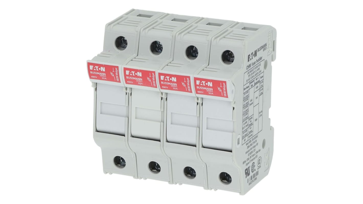 Eaton ヒューズホルダ 32A 690V ac レール取り付け