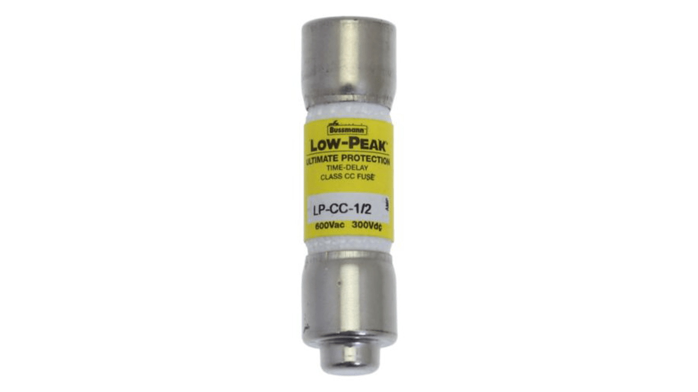 Eaton 500mA T Melamine Cartridge Fuse, 1.5 x 0.41in