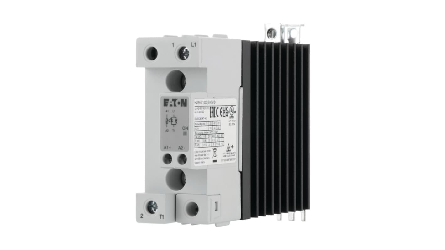 Eaton HLR Series Solid State Relay, 43 A Load, Chassis Mount, 600 V ac Load, 32 V dc Control