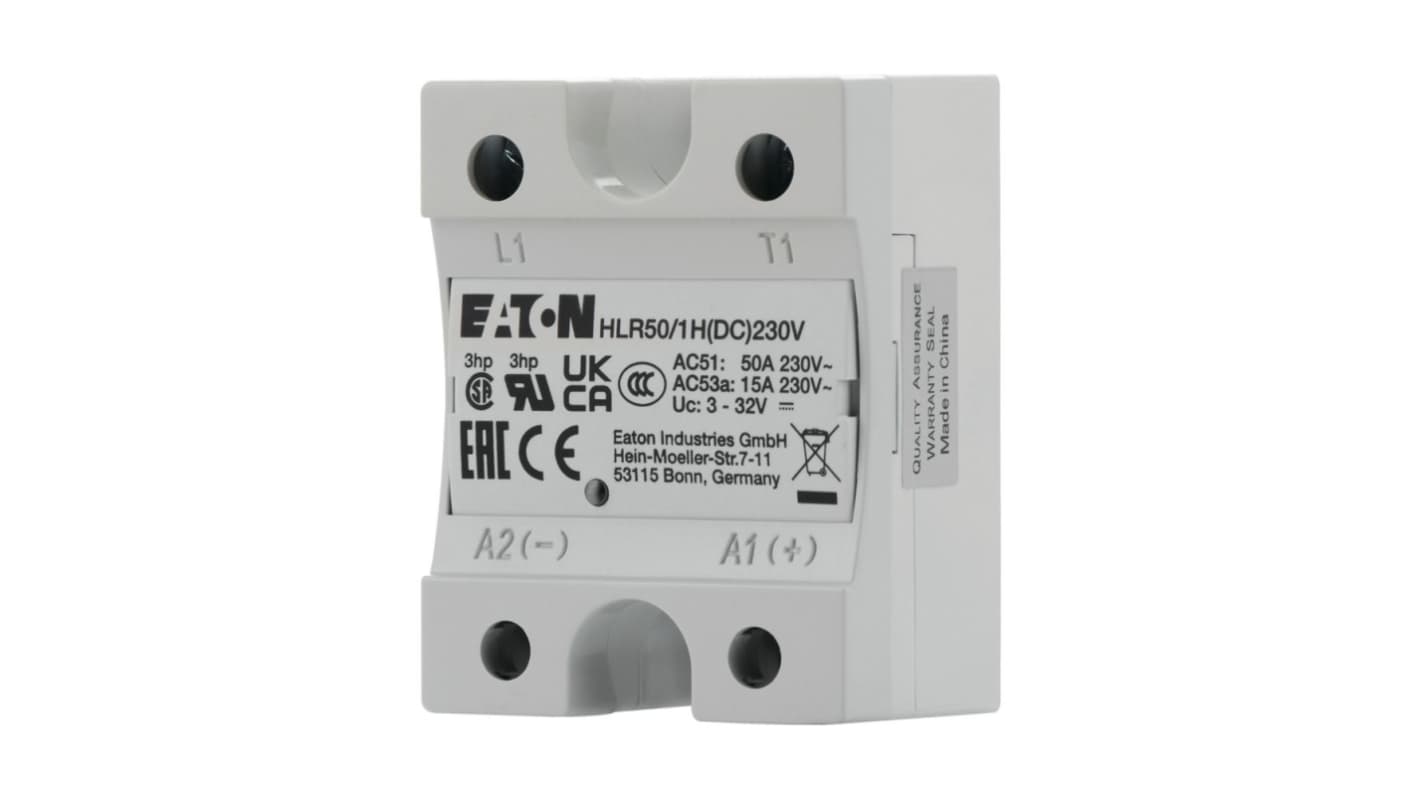 Relè a stato solido 360052 HLR50/1H(DC)230V, Montaggio a telaio, 50 A, 265 V ca HLR