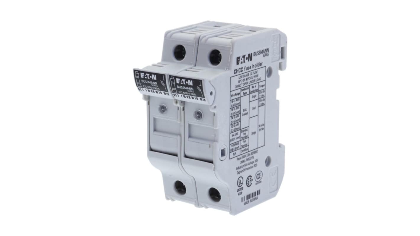 30A Fuse Holder, 2P, 48V dc