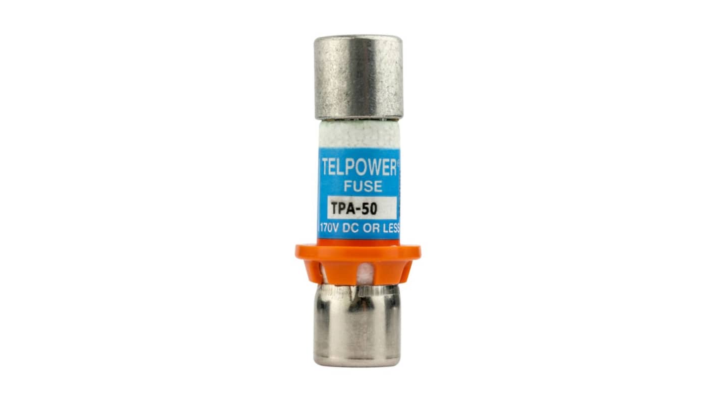 Eaton 50A Cartridge Fuse, 1.5 x 0.5in
