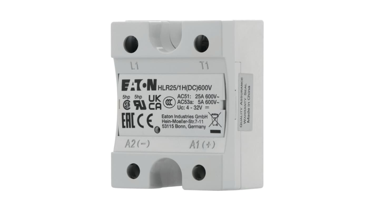 HLR Series Solid State Relay, 25 A Load, Chassis Mount, 660 V ac Load, 32 V dc Control