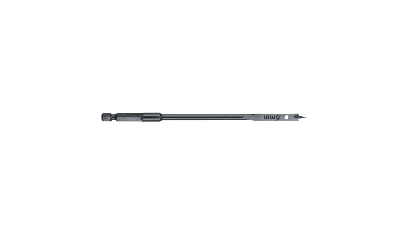 4932 Series Flat Wood Drill Bit for Wood, 25mm Diameter, 152 mm Overall