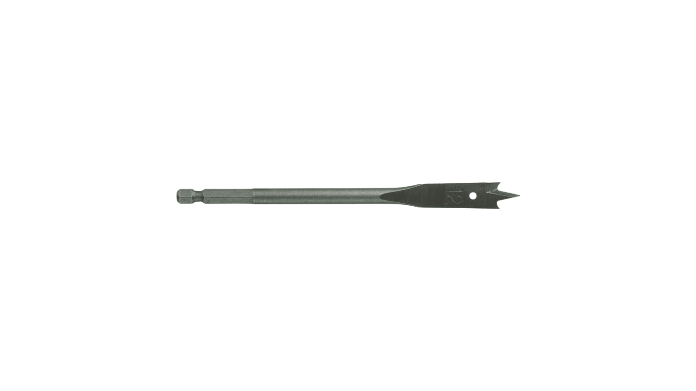 4932 Series Flat Wood Drill Bit for Wood, 12mm Diameter, 152 mm Overall