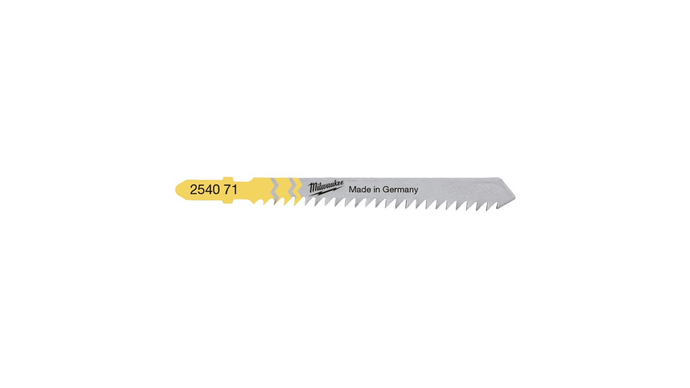 3 Teeth Per Inch Plastic, Wood 75mm Cutting Length Jigsaw Blade, Pack of 5