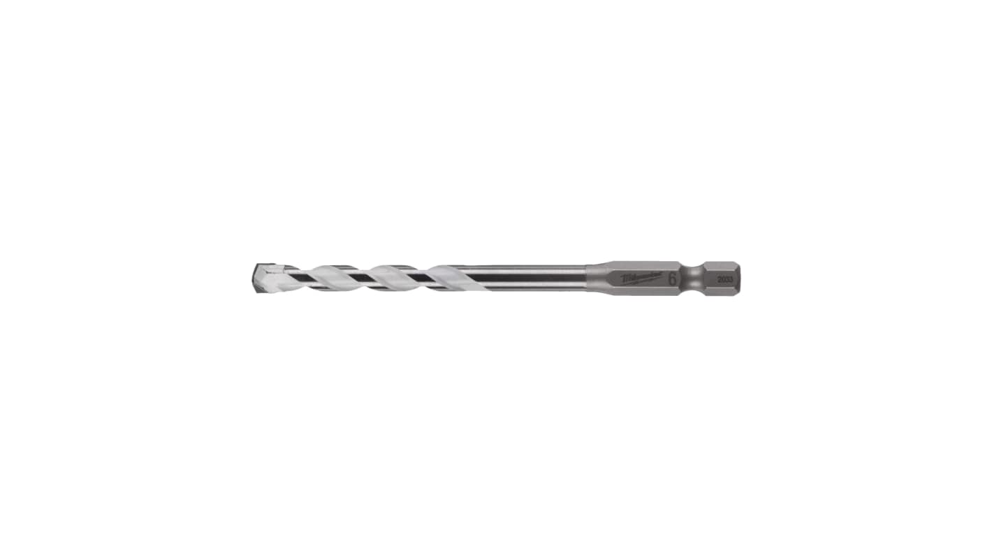 Punta elicoidale Milwaukee, Punta al carburo di tungsteno, Ø 6mm, lunghezza 100 mm