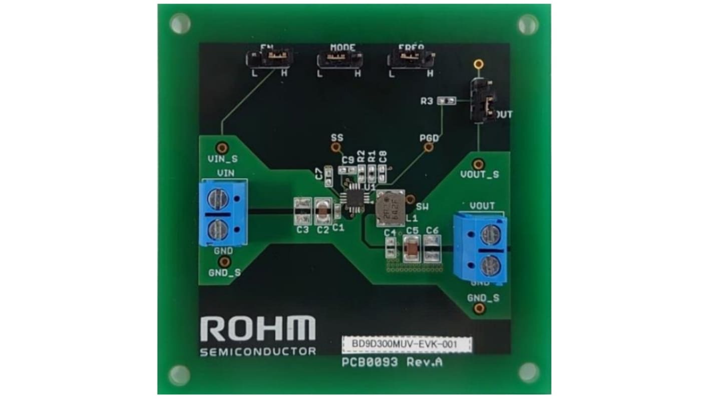 ROHM BD9D300MUV-EVK-001 Buck Converter for BD9D300MUV for 1channel Buck DC/DC Converter