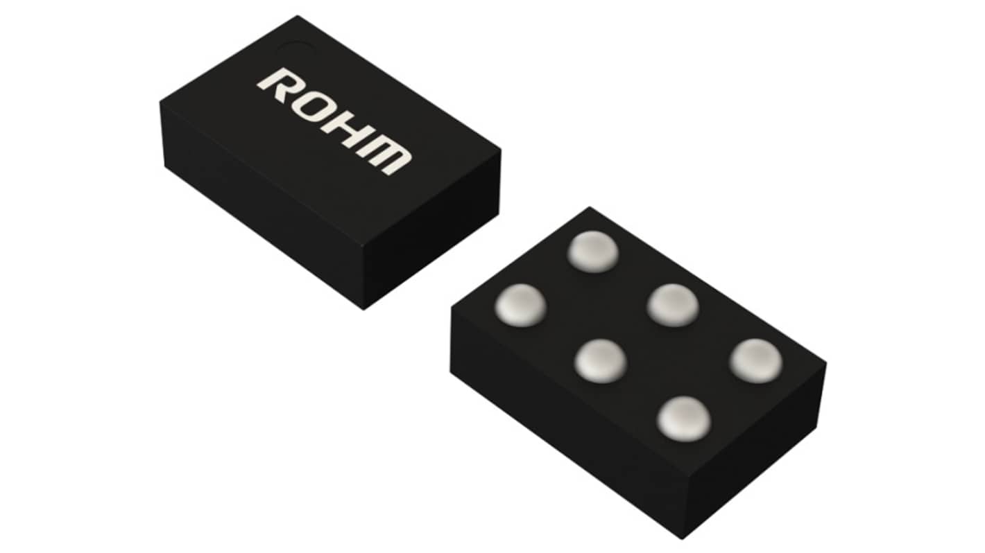TLR377GYZ-E2 ROHM, CMOS, Op Amp, RRIO, 4MHz, 1.8 → 5.5 V, 6-Pin WLCSP-6