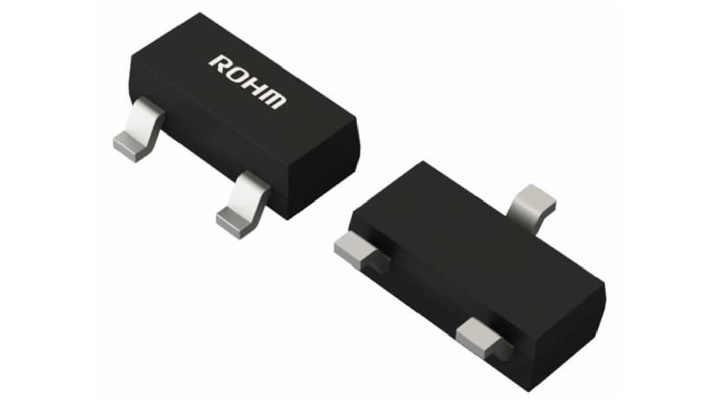 ROHM N沟道增强型MOS管, Vds=60 V, 400mA, 贴片安装, 3引脚, BSS系列