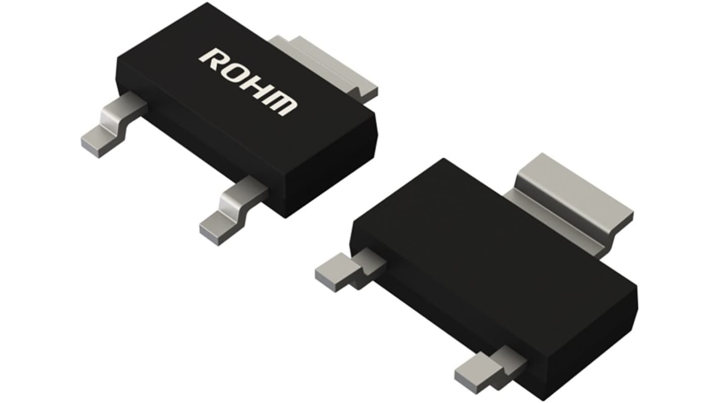ROHM R60 N-Channel MOSFET, 2.8 A, 600 V, 3-Pin SOT-223-3 R6006KND4TL1